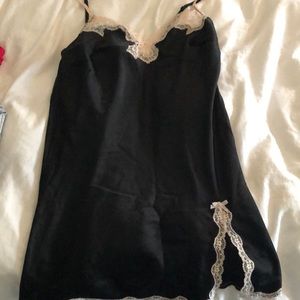Black Victorias Secret Silk Night Dress